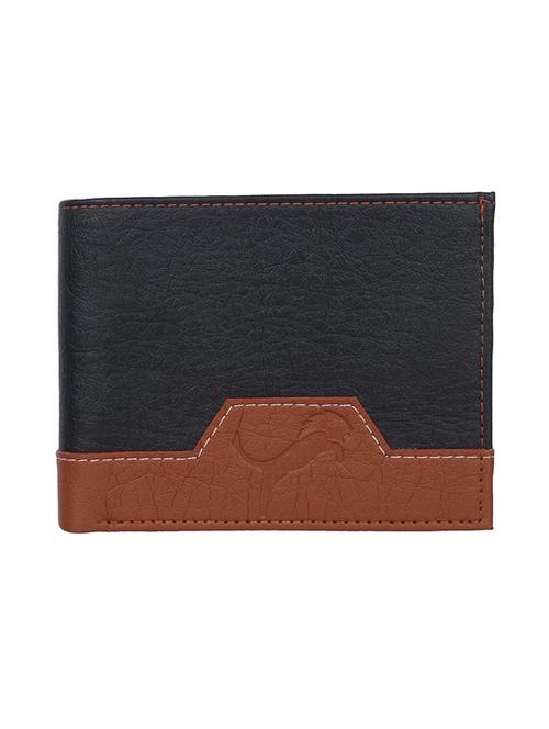 tanblack leatherette wallet - 19707972 -  Standard Image - 0