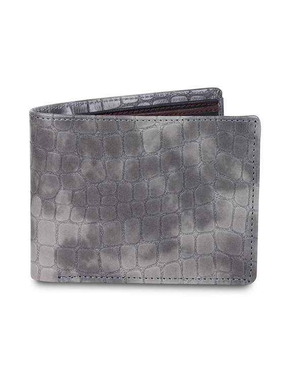 grey leatherette wallet