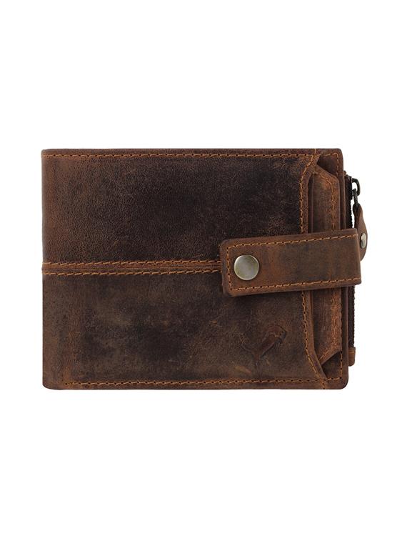 brown genuine leather wallet - 19707992 -  Zoom Image - 0