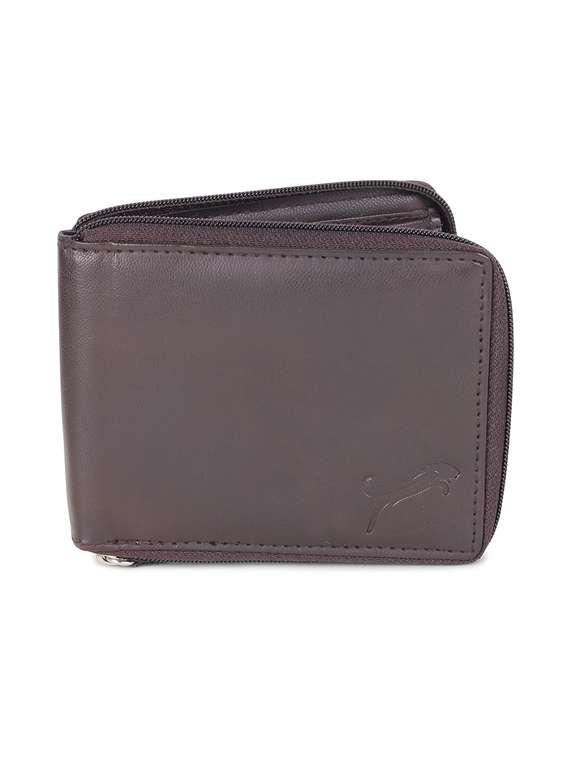 brown genuine leather wallet