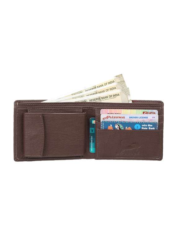brown leatherette wallet - 19708020 - Standard Image - 2