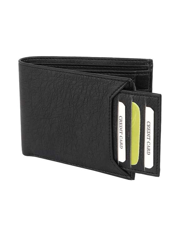 black leatherette wallet
