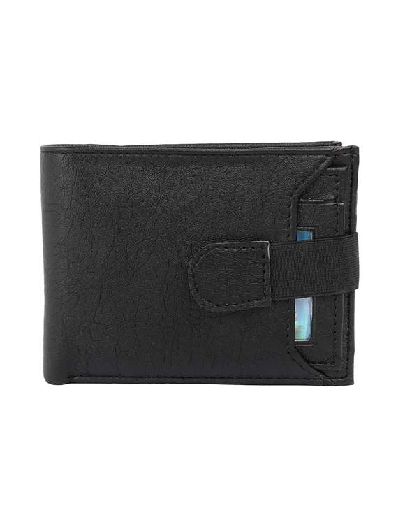 black leatherette wallet