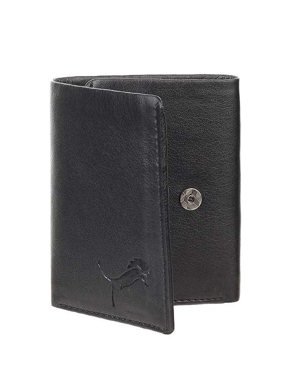 black leatherette wallet - 19708032 - Zoom Image - 0