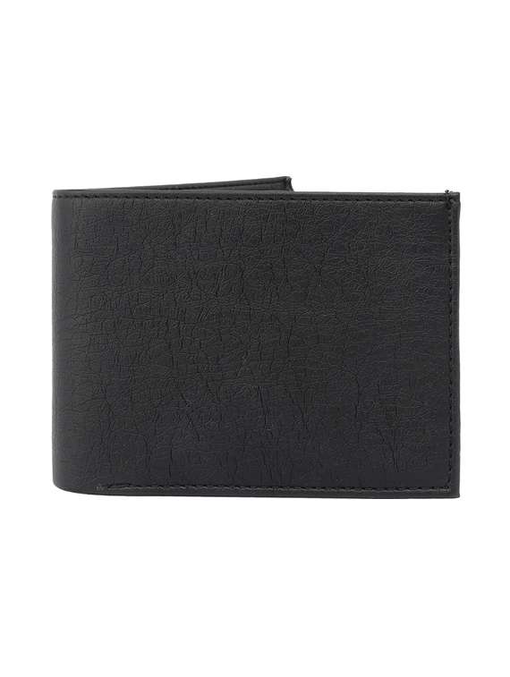 black leatherette wallet