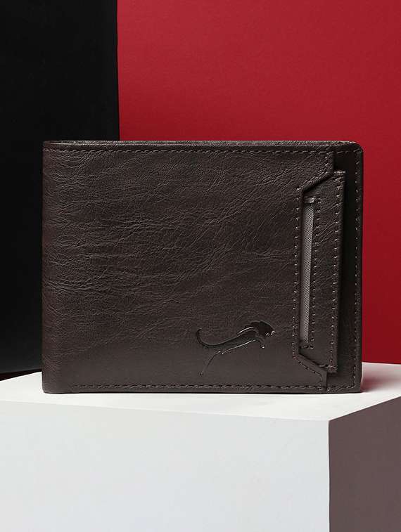 brown genuine leather wallet