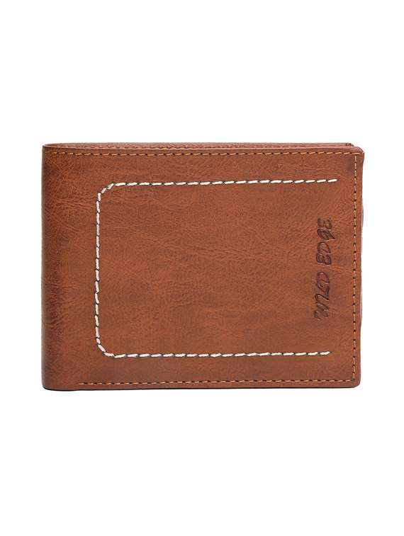 brown genuine leather wallet