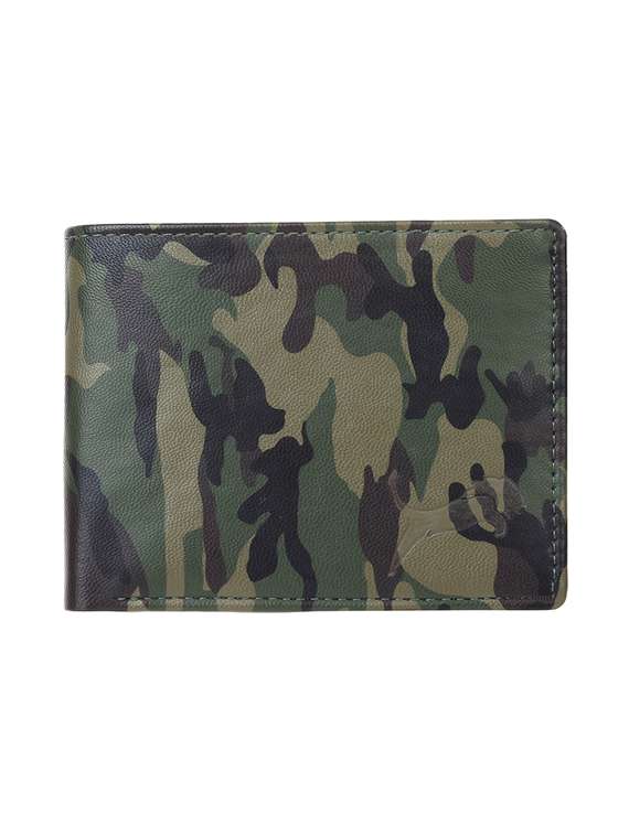 green leatherette wallet
