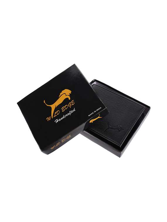 black leatherette wallet