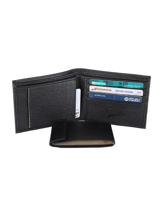 black leatherette wallet - 19708104 - Standard Image - 2