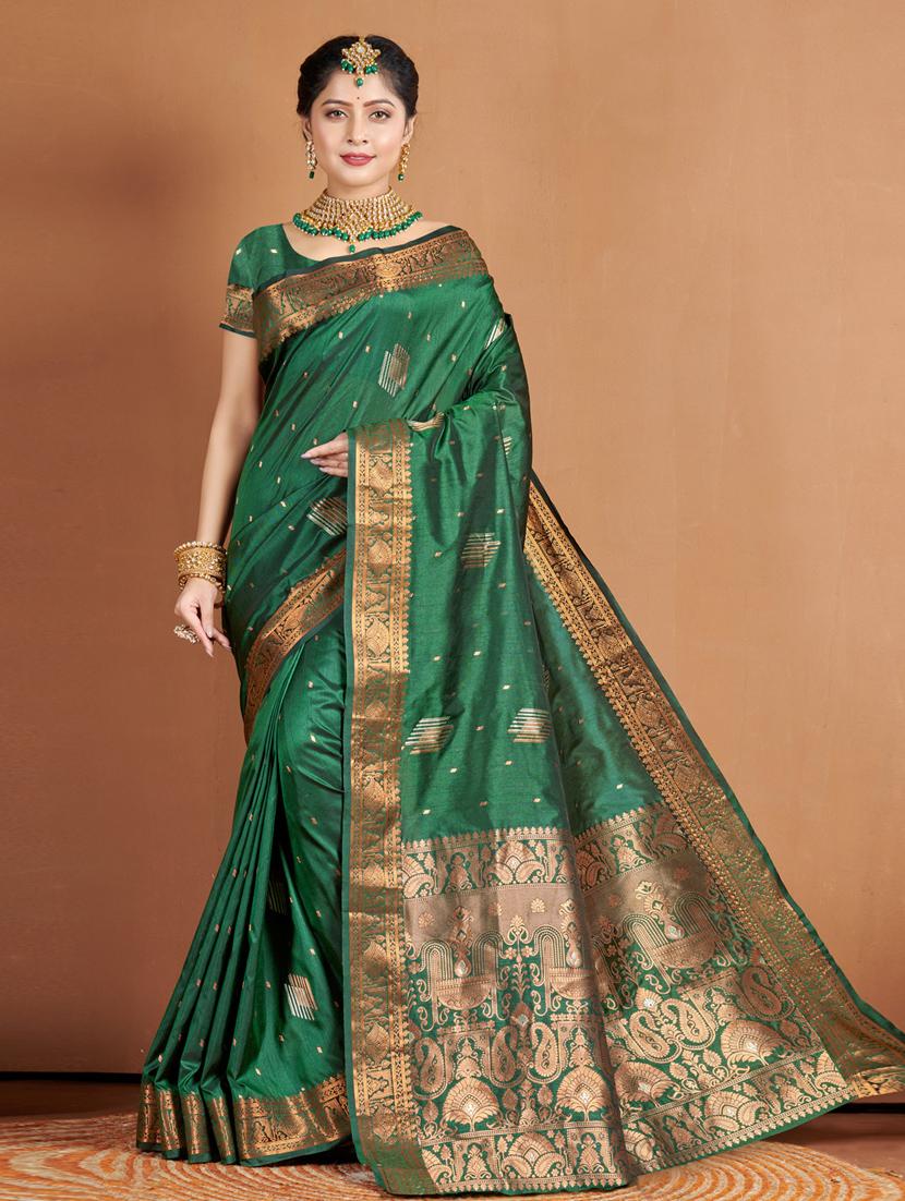 women's banarasi saree with blouse - 19708631 -  Zoom Image - 0