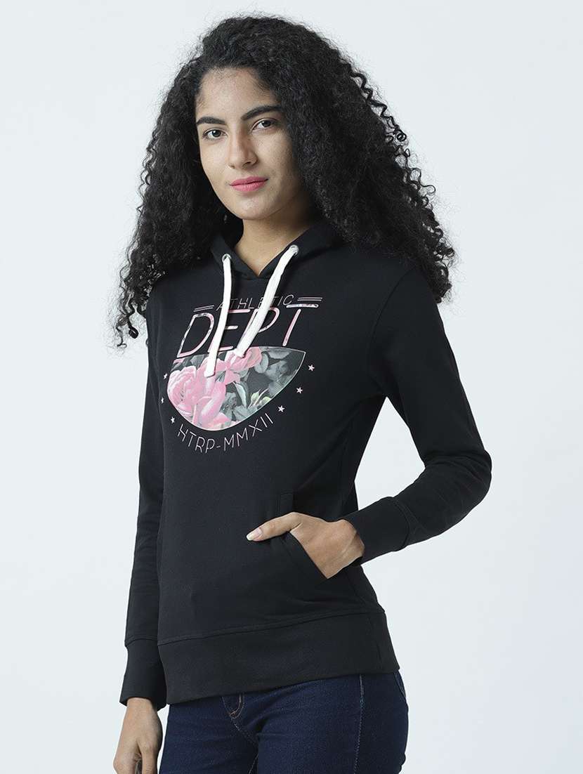 women front print long sleeve sweatshirt - 19710879 -  Standard Image - 2
