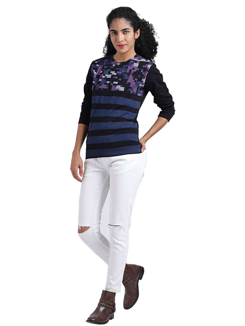 women's front print sweatshirt - 19710880 -  Standard Image - 2