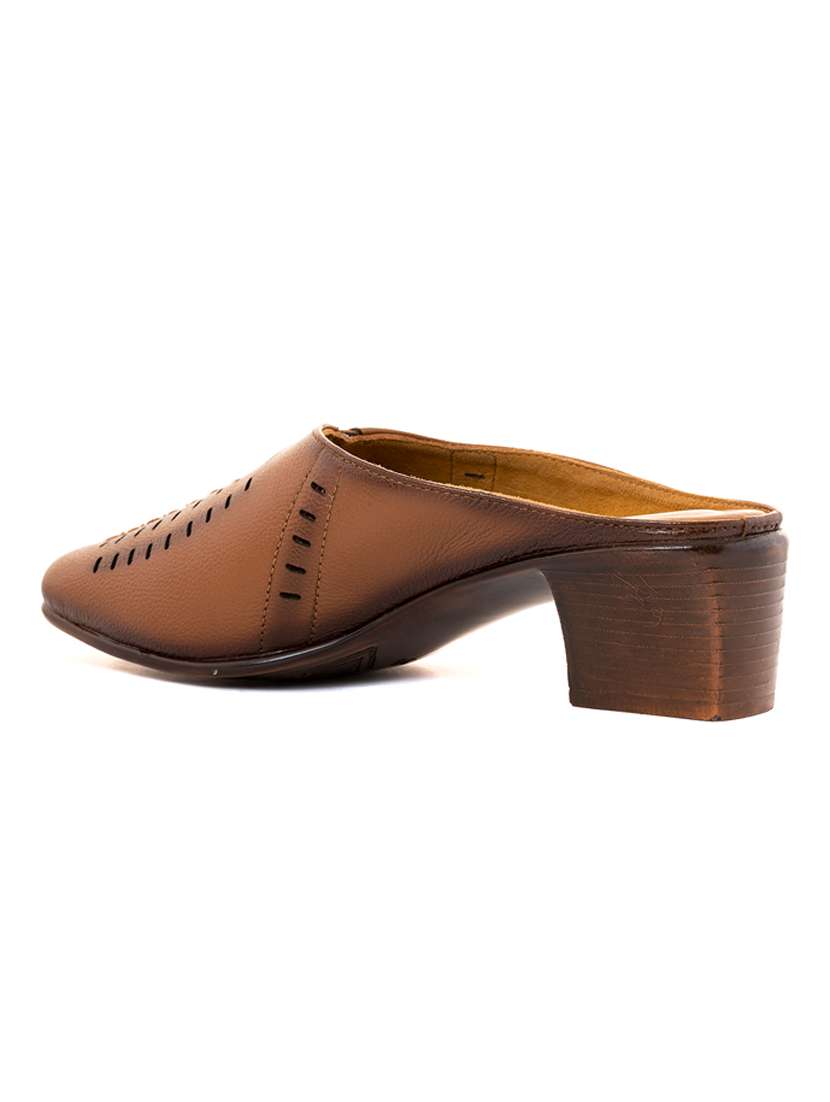 brown leather slip on sandals - 19710938 -  Standard Image - 2