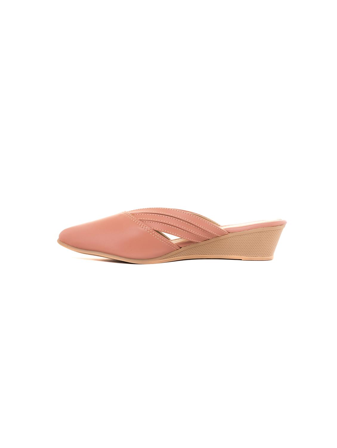 peach synthetic slip on sandal - 19710945 - Standard Image - 2