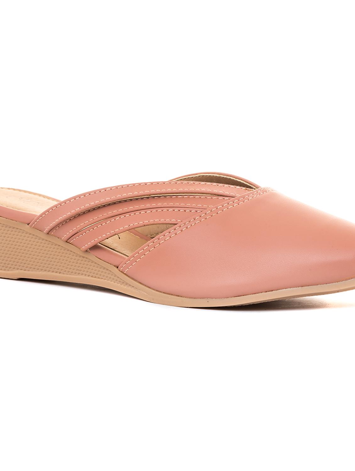 peach synthetic slip on sandal - 19710945 - Standard Image - 7