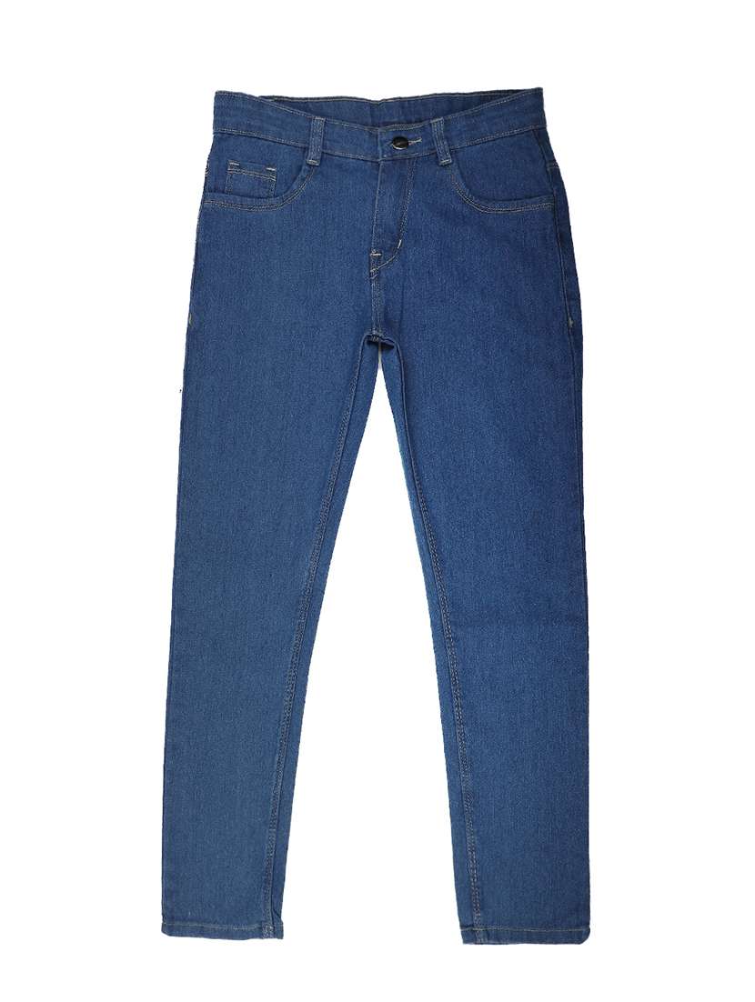 girls solid slim fit jeans