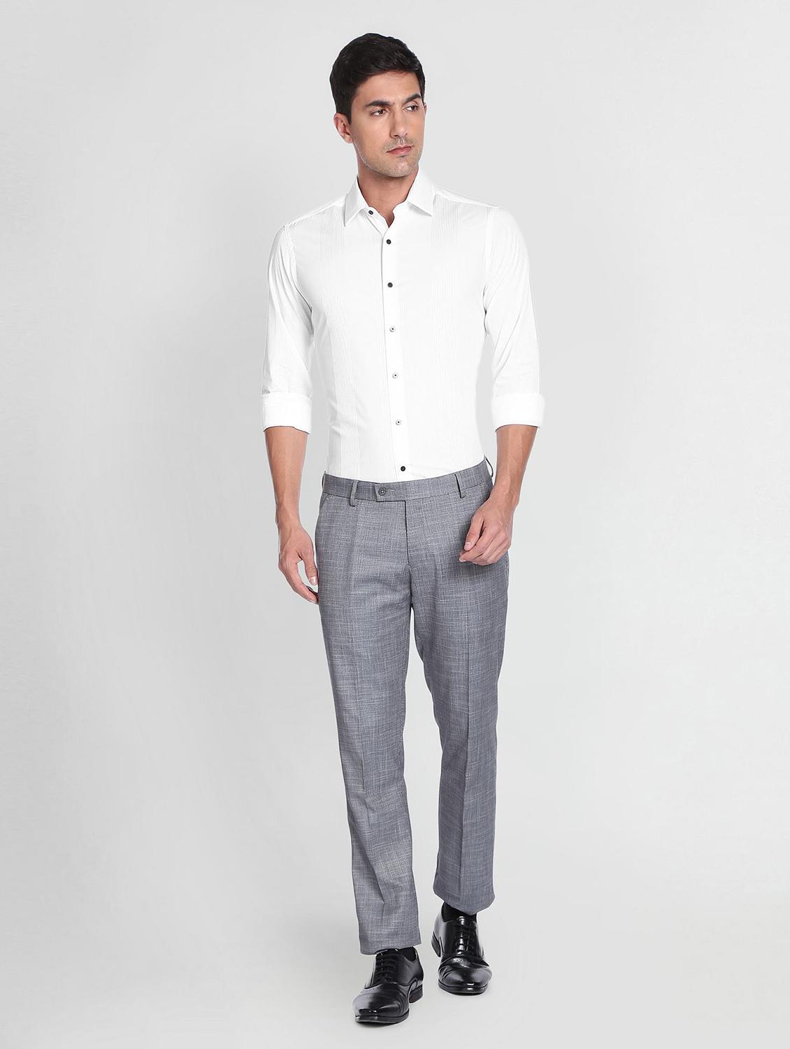 men shirt collar printed casual shirt - 19713835 - Standard Image - 2
