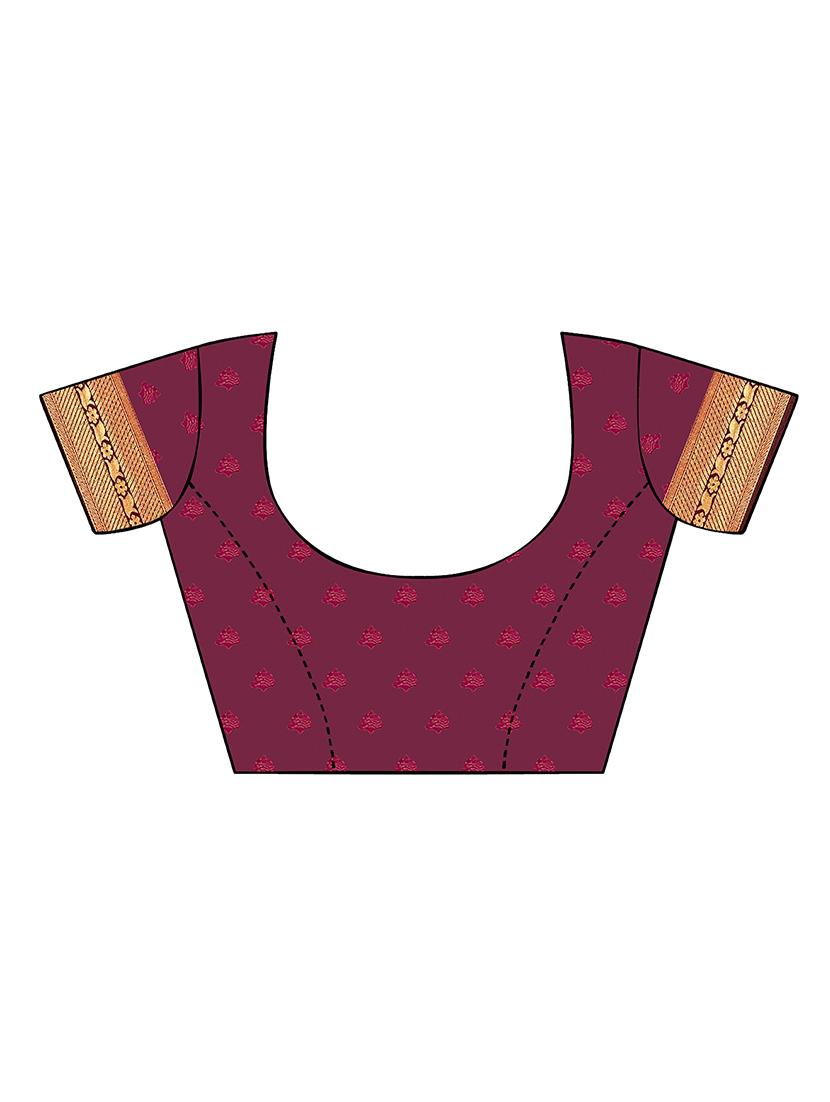 women's banarasi saree with blouse - 19717864 - Standard Image - 2