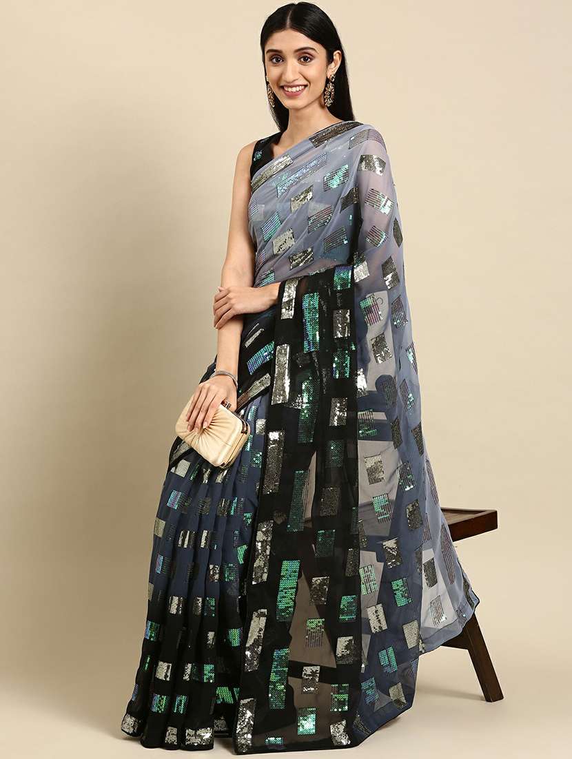 women's embroidered saree
