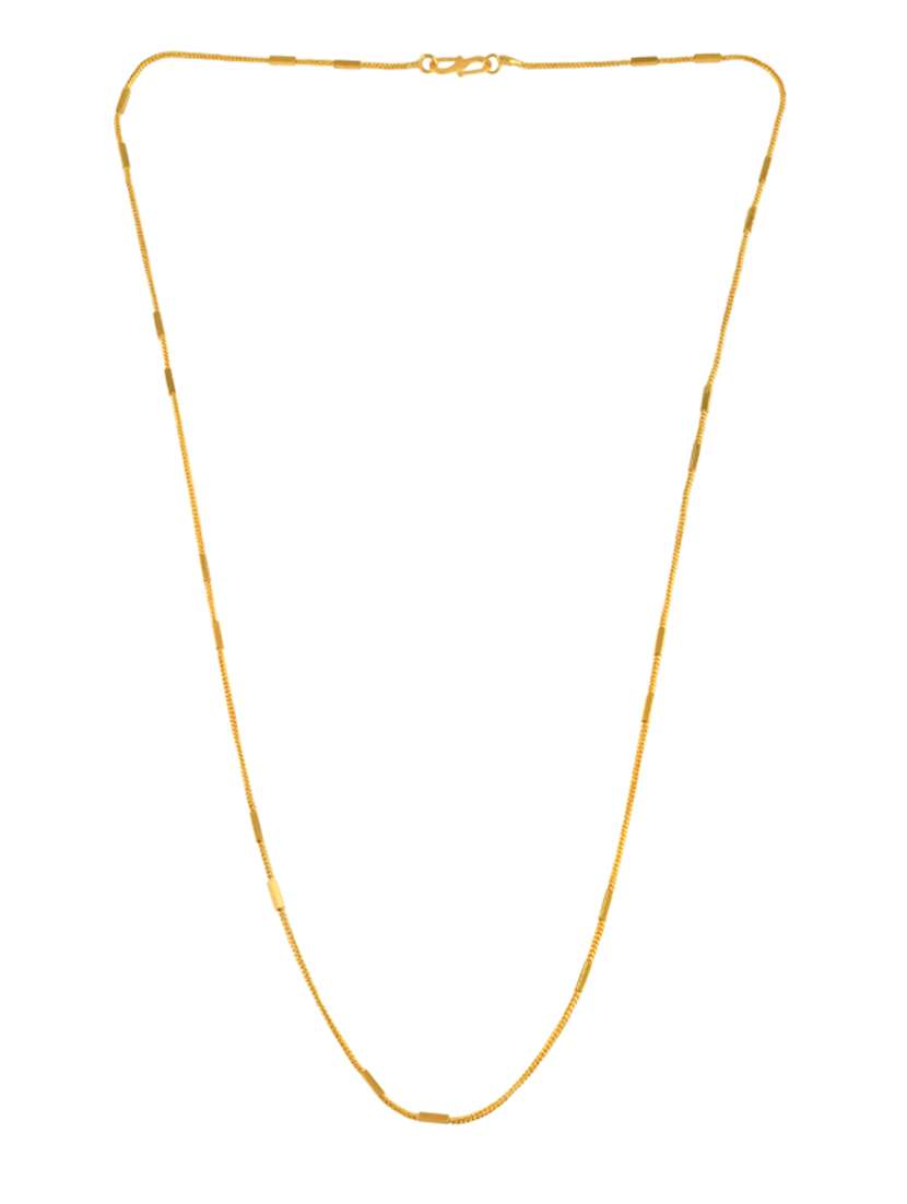 men gold plated chain necklace