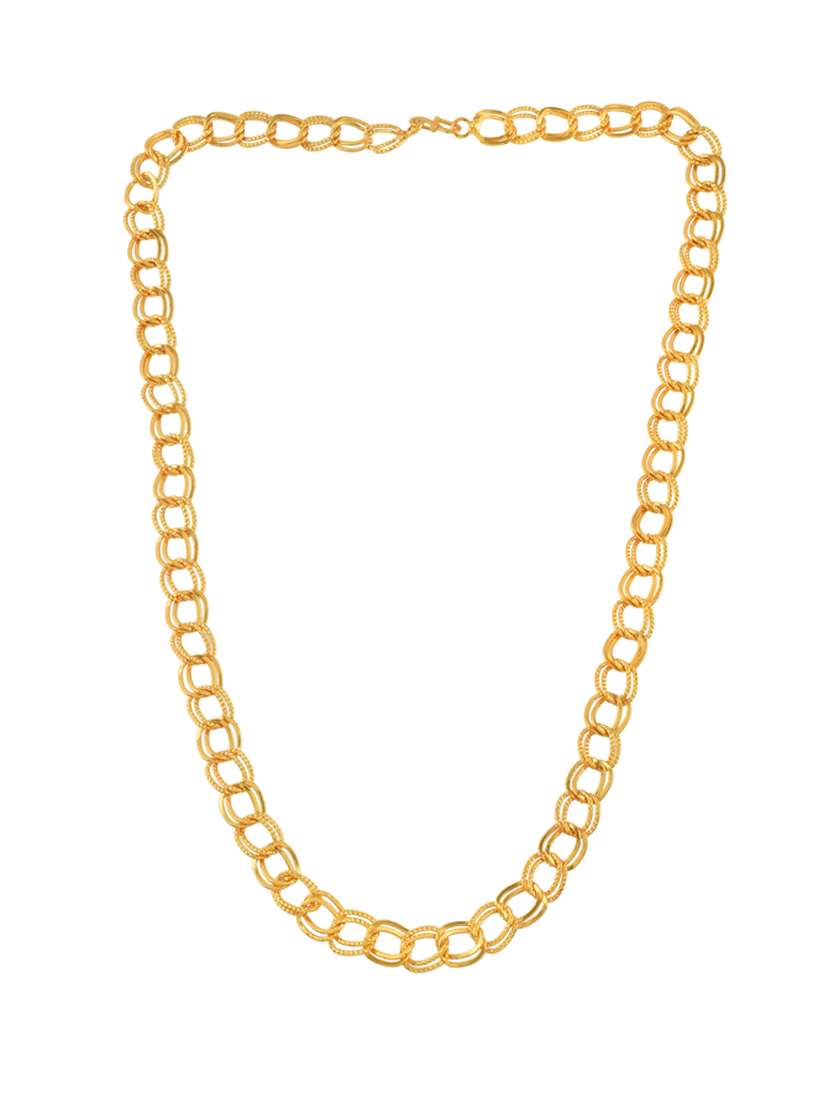 men gold plated chain necklace - 19718365 - Zoom Image - 0