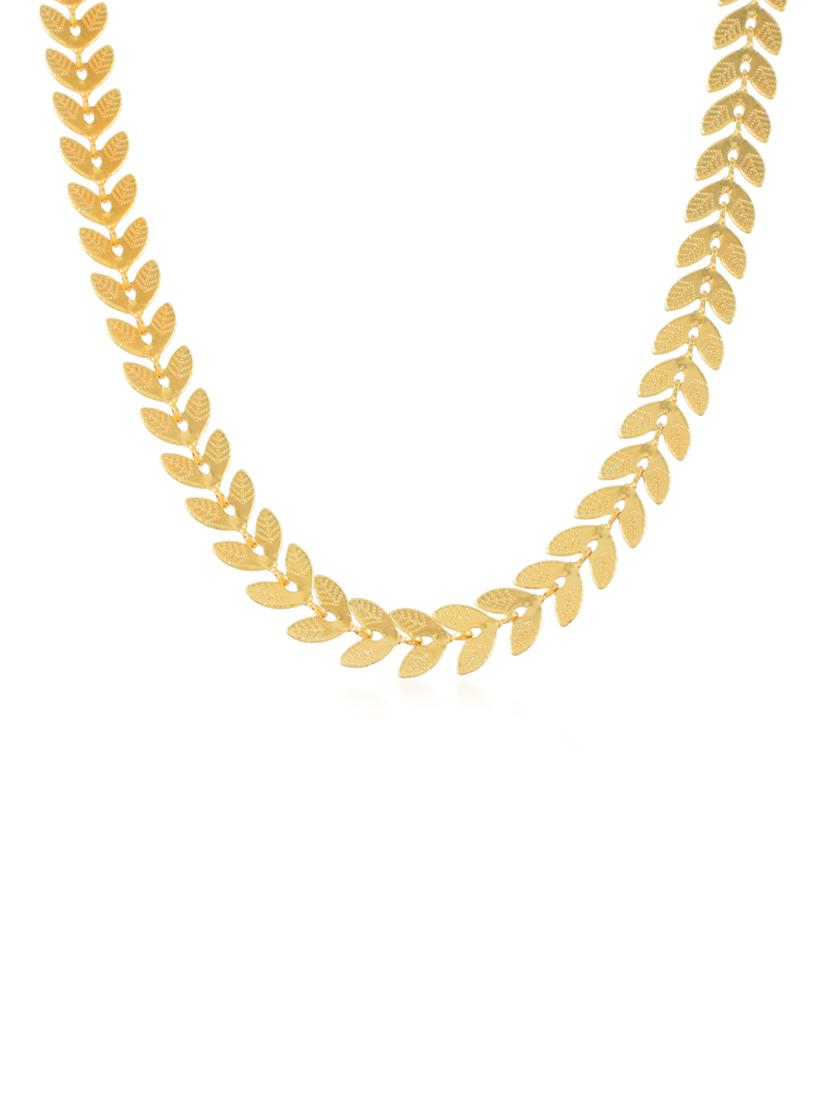 gold plated chain necklace - 19718377 - Standard Image - 2
