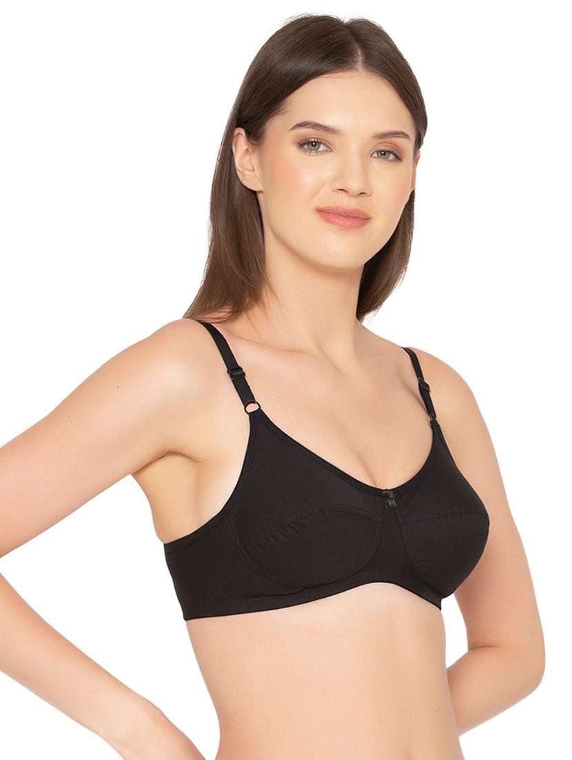 black cotton tshirt bra - 19718430 -  Standard Image - 2