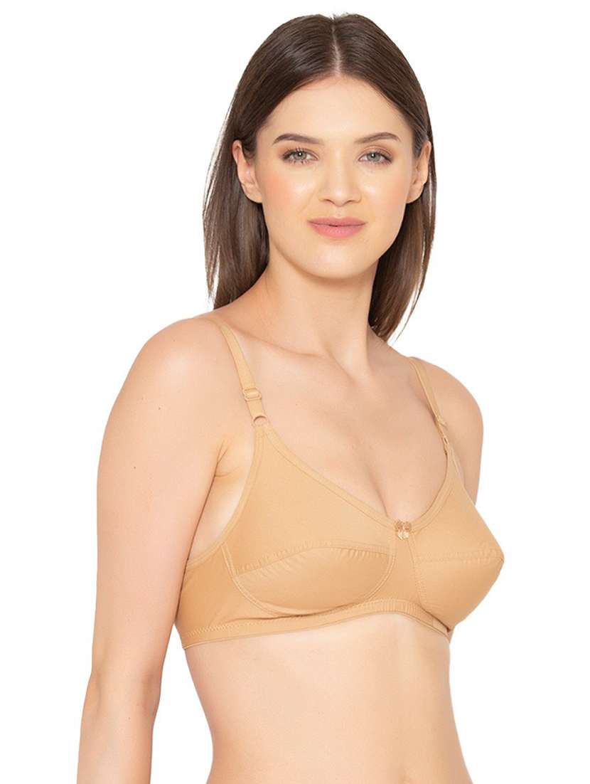 beige cotton tshirt bra - 19718433 -  Standard Image - 2