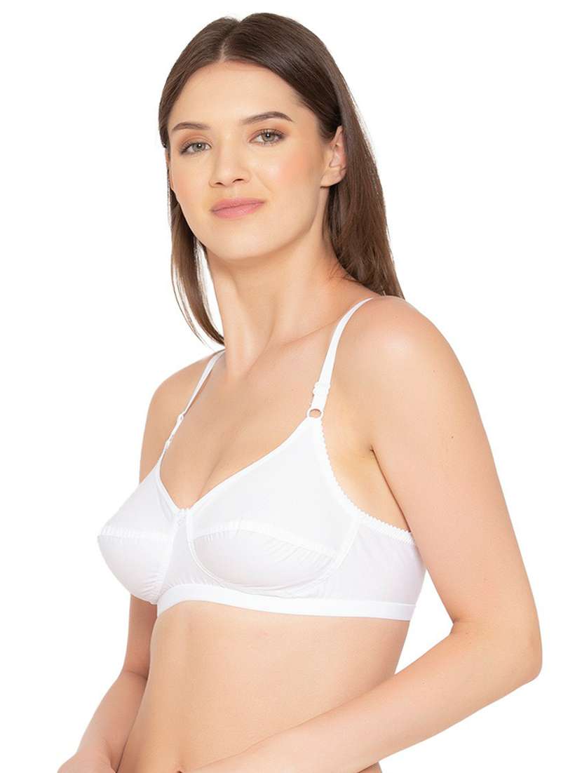 white cotton tshirt bra - 19718449 -  Standard Image - 2