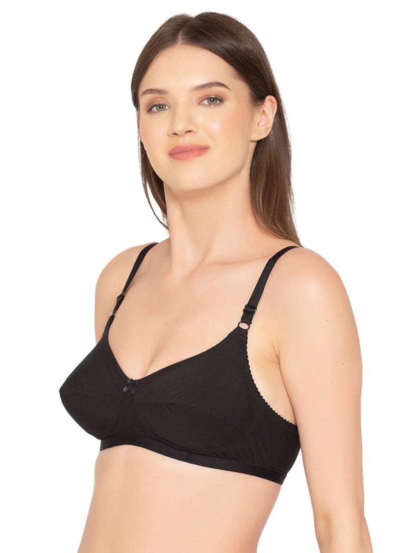 black cotton tshirt bra - 19718451 -  Standard Image - 2