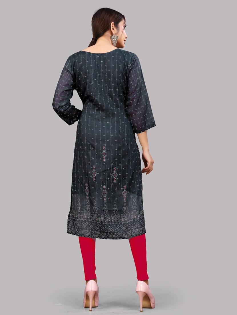 women's straight kurta - 19718484 - Standard Image - 2