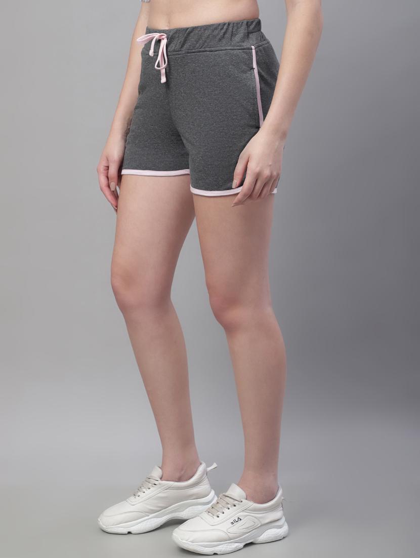 grey mid rise solid short - 19718548 - Standard Image - 2