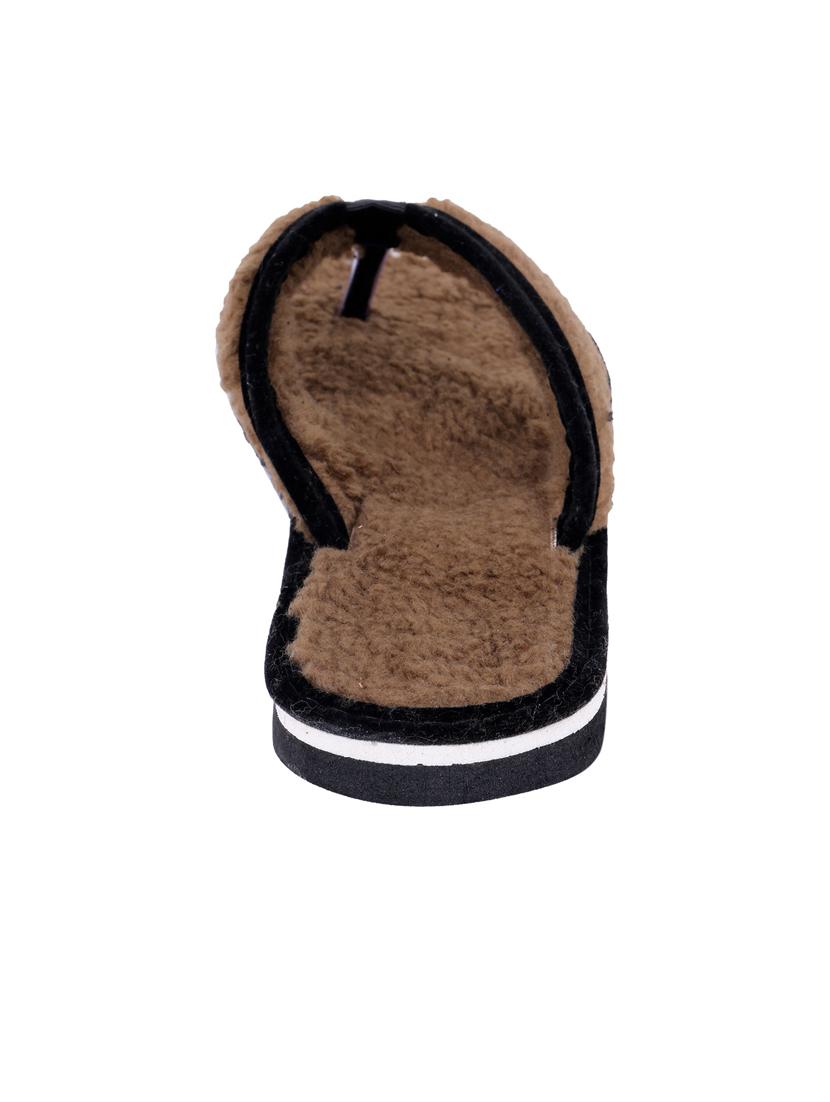 women brown toe seperator slippers - 19718558 - Standard Image - 2