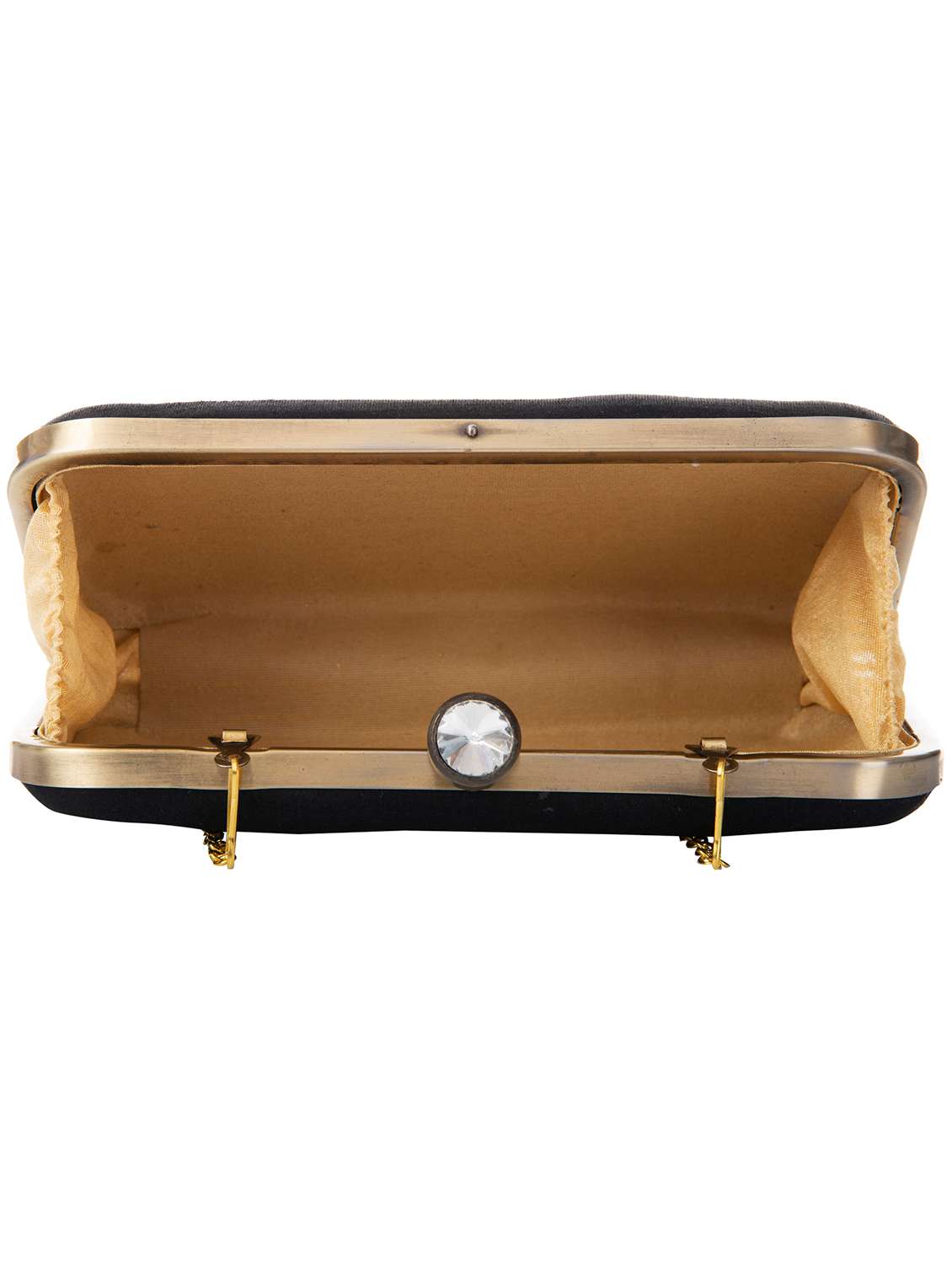 black fabric box clutch - 19718668 -  Standard Image - 2