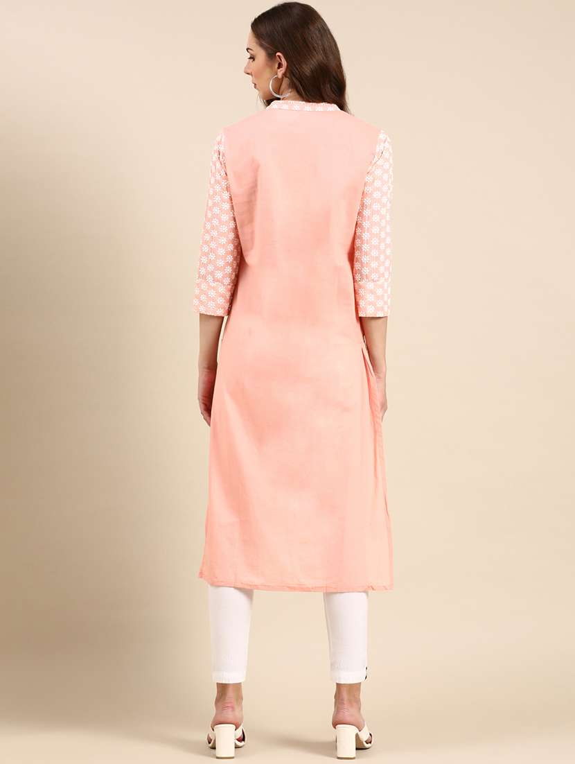women's straight kurta - 19719208 -  Standard Image - 2