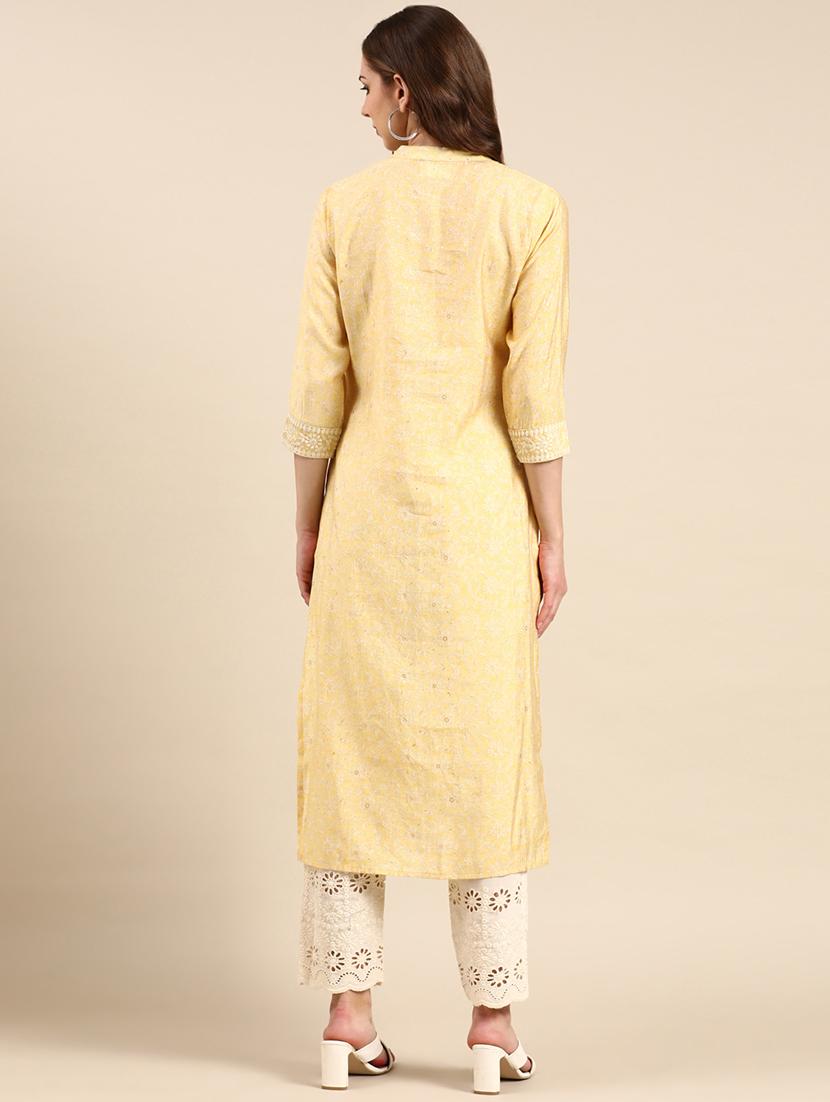 women's straight kurta - 19719210 - Standard Image - 2