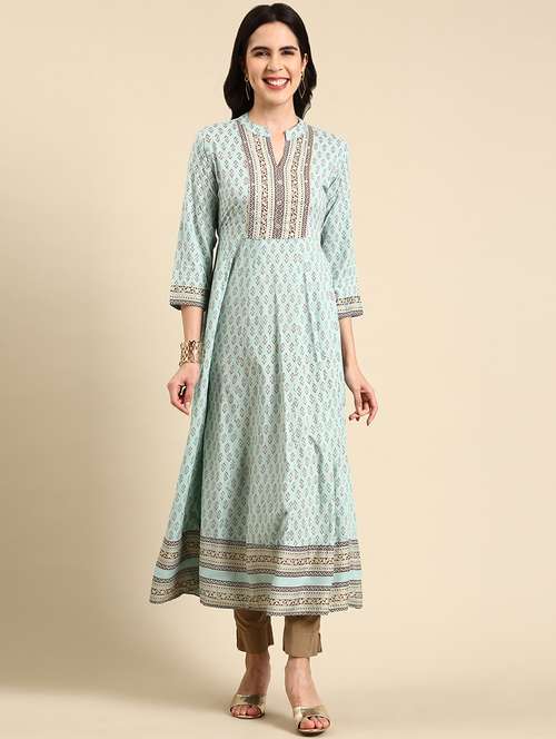 women's flared kurta - 19719220 - Standard Image - 0