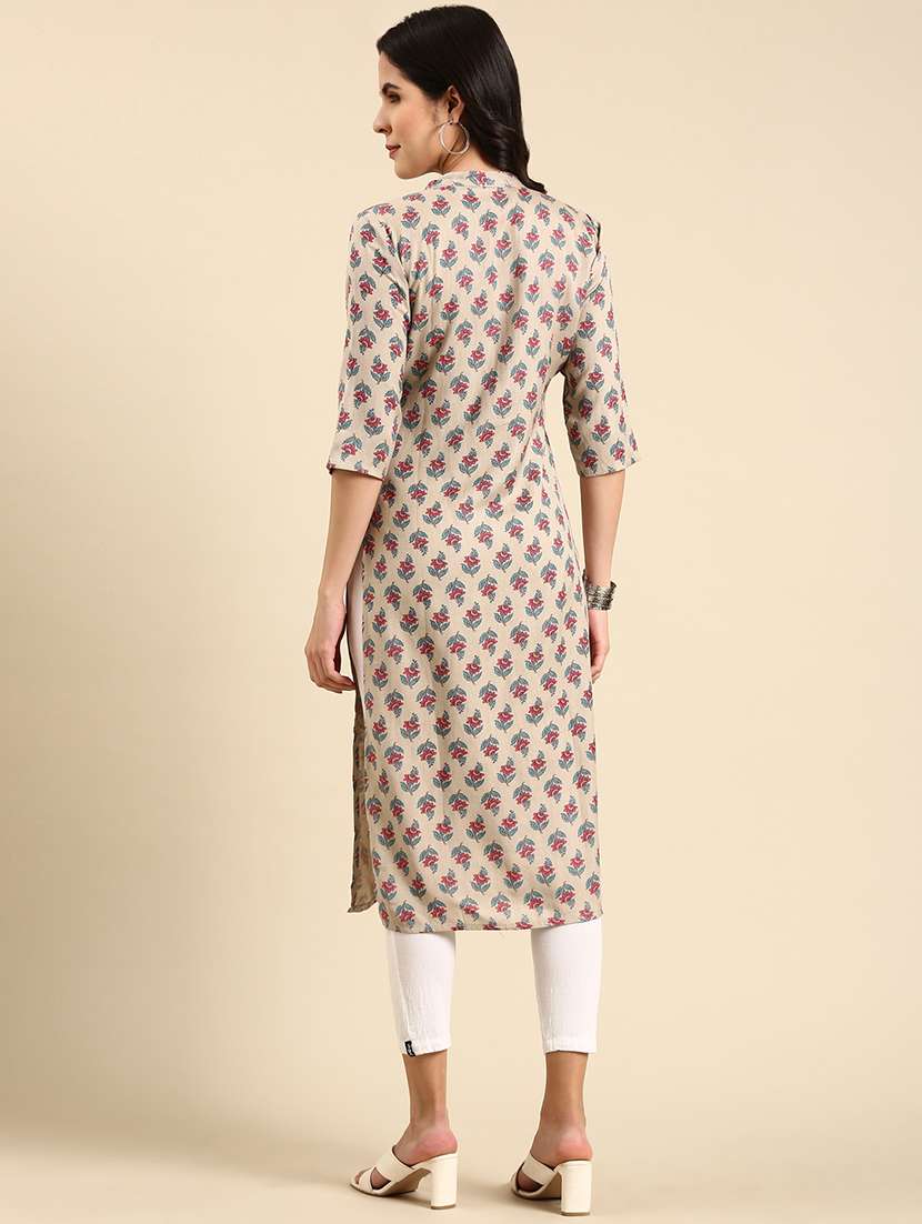women's straight kurta - 19719221 -  Standard Image - 2