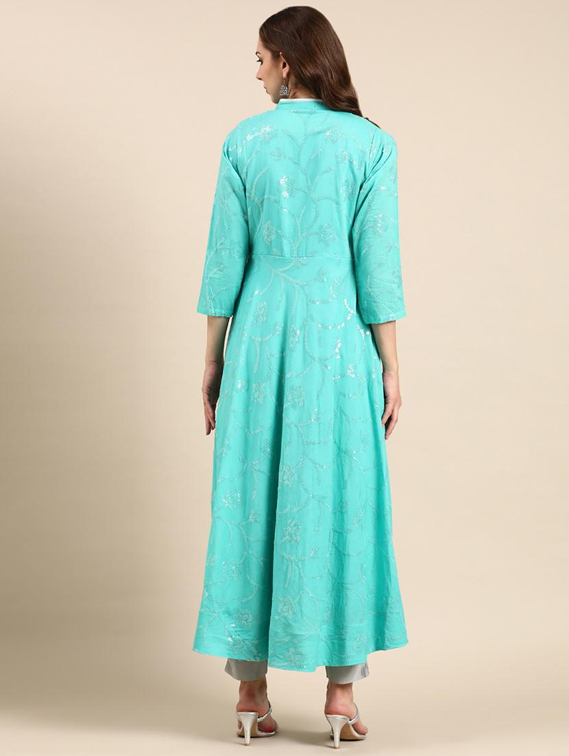 women's flared kurta - 19719225 - Standard Image - 2