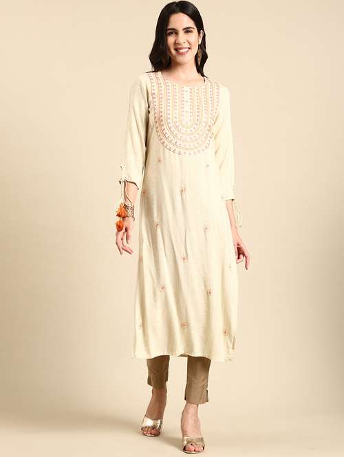 women's straight kurta - 19719244 - Standard Image - 0