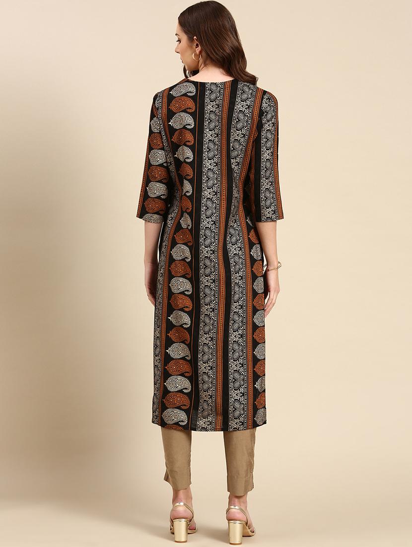 women's straight kurta - 19719253 - Standard Image - 2