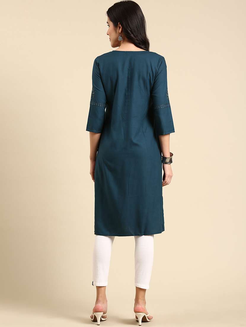 women's straight kurta - 19719263 -  Standard Image - 2