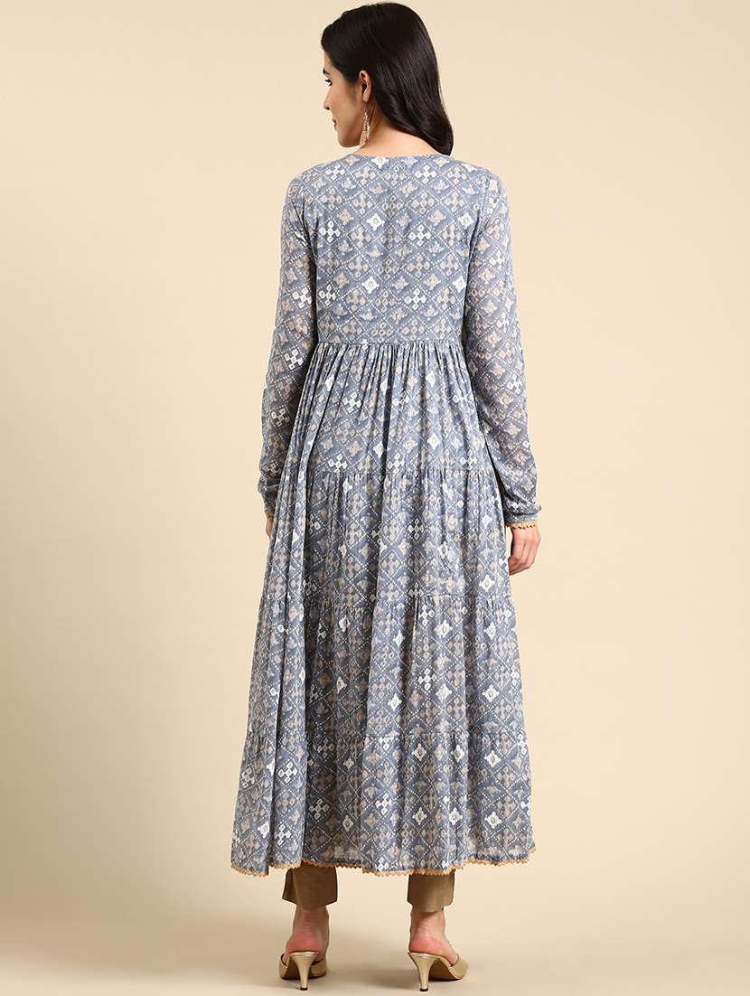 women's tiered kurta - 19719268 - Standard Image - 2