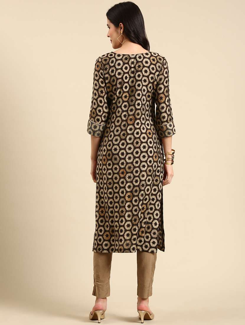 women's straight kurta - 19719283 - Standard Image - 2
