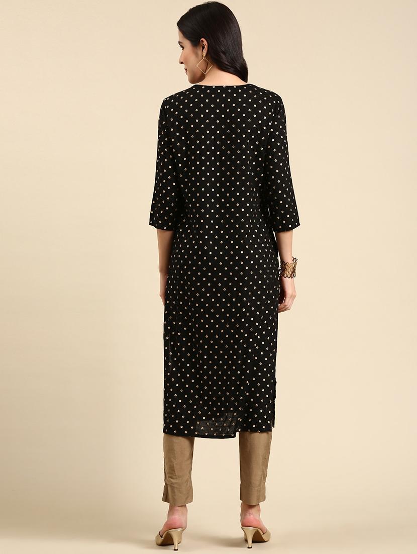 women's straight kurta - 19719302 - Standard Image - 2