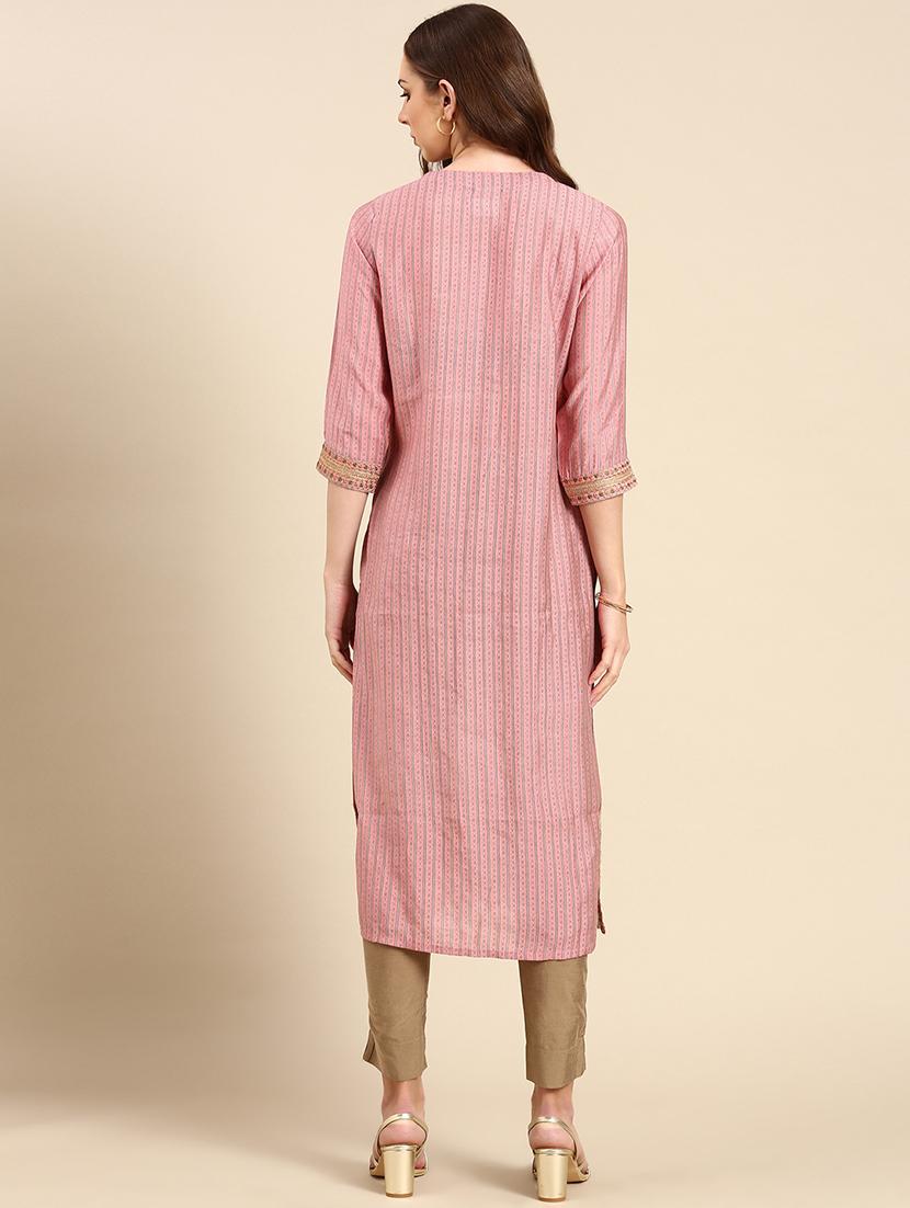 women's straight kurta - 19719306 - Standard Image - 2