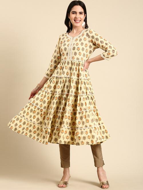 women's tiered kurta - 19719323 -  Standard Image - 0