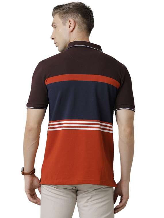 color blocked polo t-shirt - 19720136 -  Standard Image - 2
