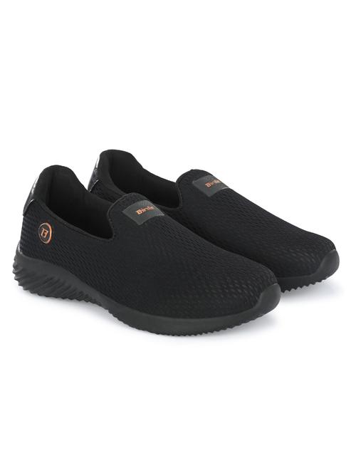 black slip on casual shoe - 19720461 - Standard Image - 0
